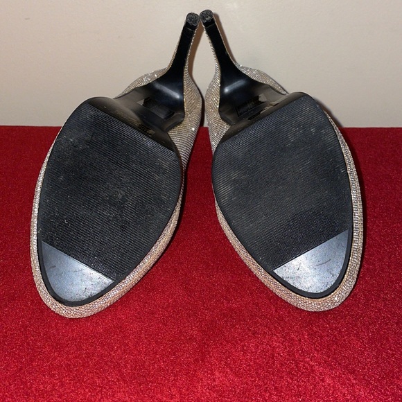 David’s Bridal Gold Heels - Picture 4 of 6